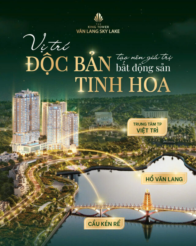 Văn Lang Sky Lake nằm tại vị trí trung tâm đường Tiên Dung đắt giá - khu vực có dân cư đông đúc và nhịp sống sôi động bậc nhất thành phố Việt Trì